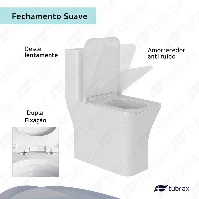 Vaso Sanitário Monobloco Cerâmica Modelo Flumen - VAB0034 Tubrax